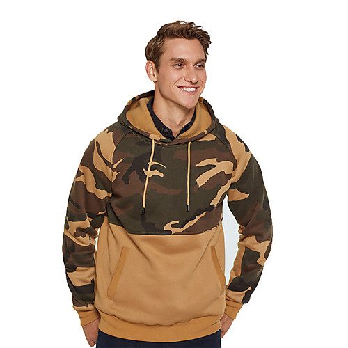 Men's Pullover Hoodie Sweatshirt Camouflage Color Block Hooded Daily non-printing Basic Party Hoodies Sweatshirts Black Khaki Green
Men's Pullover Hoodie Sweatshirt Camouflage Color Block Hooded Daily non-printing Basic Party Hoodies Sweatshirts Black Khaki Green