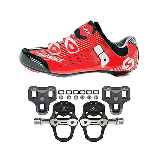 SIDEBIKE Adults' Cycling Shoes With Pedals & Cleats Road Bike Shoes Cushioning Cycling / Bike Red / black Men's Women's Unisex Cycling Shoes
SIDEBIKE Adults' Cycling Shoes With Pedals & Cleats Road Bike Shoes Cushioning Cycling / Bike Red / black Men's Women's Unisex Cycling Shoes