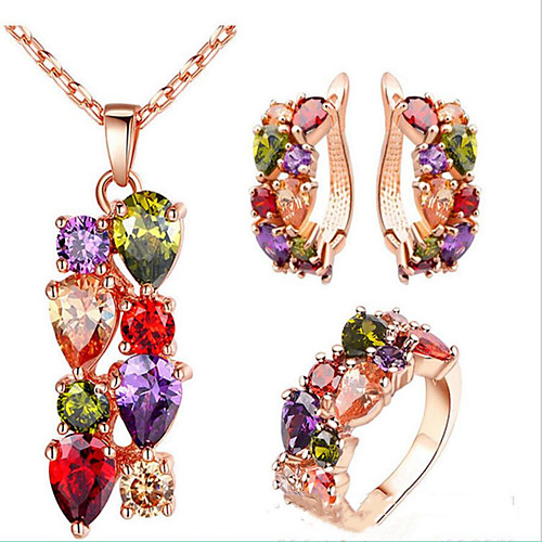 Women's Bridal Jewelry Sets Chandelier Luxury Earrings Jewelry Rainbow For Party Wedding 1 set
Women's Bridal Jewelry Sets Chandelier Luxury Earrings Jewelry Rainbow For Party Wedding 1 set