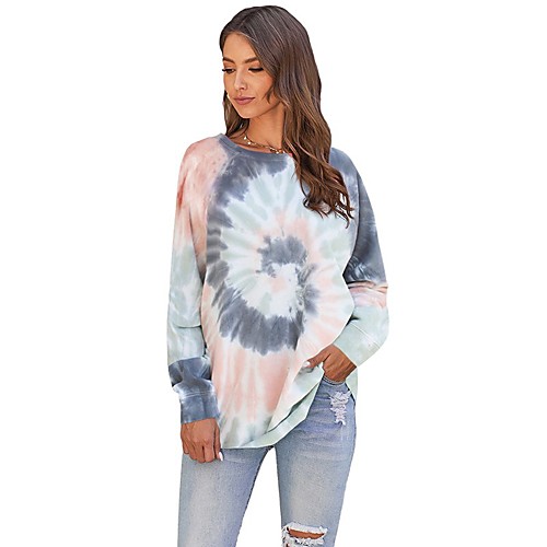Women's Pullover Sweatshirt Tie Dye Daily Basic Hoodies Sweatshirts Purple Red Gray
Women's Pullover Sweatshirt Tie Dye Daily Basic Hoodies Sweatshirts Purple Red Gray