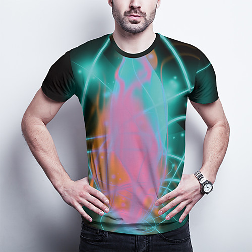 Men's T shirt 3D Print Graphic Plus Size Print Short Sleeve Daily Tops Basic Green
Men's T shirt 3D Print Graphic Plus Size Print Short Sleeve Daily Tops Basic Green