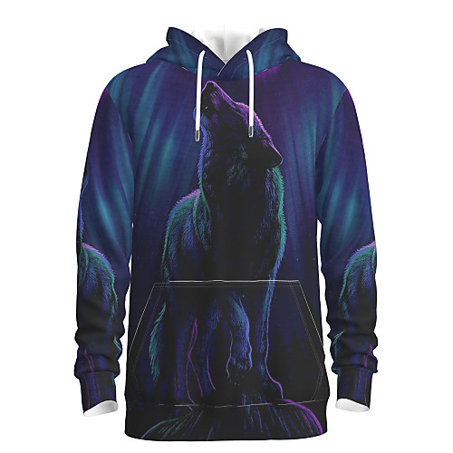 Men's Daily Pullover Hoodie Sweatshirt Animal Patterned Graphic Hooded Basic Hoodies Sweatshirts Blue
Men's Daily Pullover Hoodie Sweatshirt Animal Patterned Graphic Hooded Basic Hoodies Sweatshirts Blue