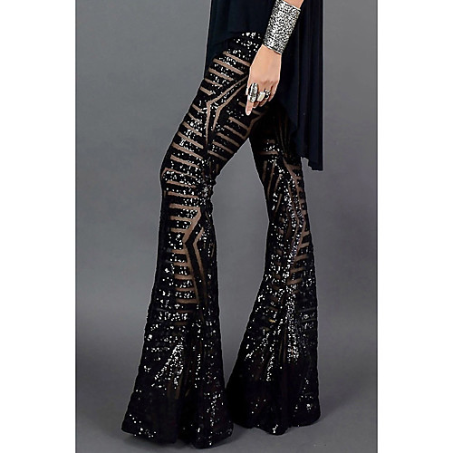 Women's Basic Glamorous & Dramatic Quick Dry Party & Evening Club Wide Leg Pants Patterned Full Length Sequins Novelty Black Light Brown Brown
Women's Basic Glamorous & Dramatic Quick Dry Party & Evening Club Wide Leg Pants Patterned Full Length Sequins Novelty Black Light Brown Brown