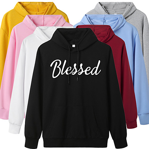 Women's Hoodie Pullover Artistic Style Hoodie Letter Printed Sport Athleisure Hoodie Top Long Sleeve Warm Soft Oversized Comfortable Everyday Use Exercising General Use / Winter
Women's Hoodie Pullover Artistic Style Hoodie Letter Printed Sport Athleisure Hoodie Top Long Sleeve Warm Soft Oversized Comfortable Everyday Use Exercising General Use / Winter