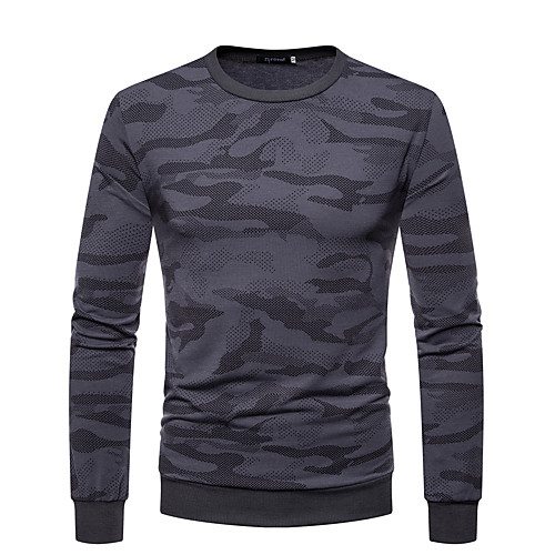 Men's Pullover Sweatshirt Camo / Camouflage Round Neck Basic Hoodies Sweatshirts Light gray Dark Gray
Men's Pullover Sweatshirt Camo / Camouflage Round Neck Basic Hoodies Sweatshirts Light gray Dark Gray