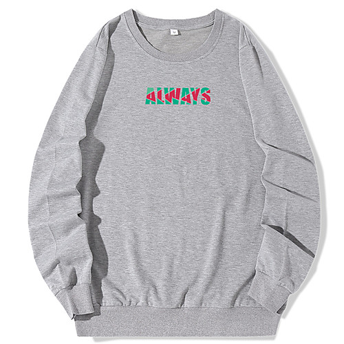 Men's Sweatshirt Pullover Artistic Style Crew Neck Letter Printed Sport Athleisure Sweatshirt Long Sleeve Warm Soft Oversized Comfortable Everyday Use Causal Exercising General Use / Winter
Men's Sweatshirt Pullover Artistic Style Crew Neck Letter Printed Sport Athleisure Sweatshirt Long Sleeve Warm Soft Oversized Comfortable Everyday Use Causal Exercising General Use / Winter