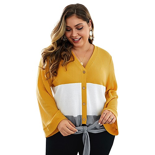 Women's Basic Knitted Solid Colored Plain Cardigan Long Sleeve Plus Size Loose Oversized Sweater Cardigans V Neck Fall Winter Black Blue Yellow
Women's Basic Knitted Solid Colored Plain Cardigan Long Sleeve Plus Size Loose Oversized Sweater Cardigans V Neck Fall Winter Black Blue Yellow