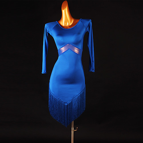 Latin Dance Dress Tassel Split Joint Women's Training Long Sleeve High Mesh Spandex
Latin Dance Dress Tassel Split Joint Women's Training Long Sleeve High Mesh Spandex