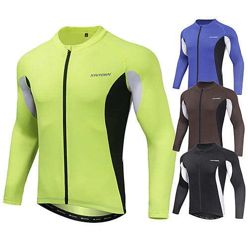 Men's Cycling Jersey Spandex Bike Jacket Top Breathable Quick Dry Sports Black / Blue / Khaki Clothing Apparel Bike Wear / Long Sleeve / Stretchy / Athleisure
Men's Cycling Jersey Spandex Bike Jacket Top Breathable Quick Dry Sports Black / Blue / Khaki Clothing Apparel Bike Wear / Long Sleeve / Stretchy / Athleisure