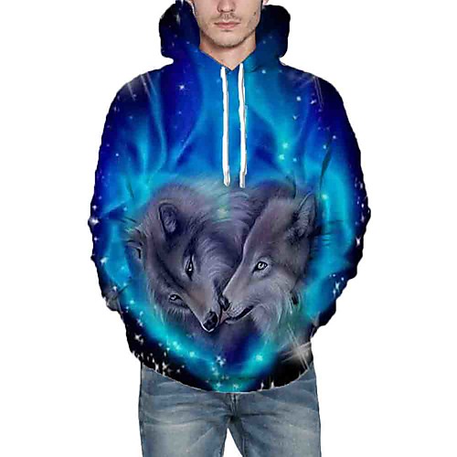 Men's Hoodie Graphic Animal Daily Going out 3D Print Casual Hoodies Sweatshirts Blue
Men's Hoodie Graphic Animal Daily Going out 3D Print Casual Hoodies Sweatshirts Blue