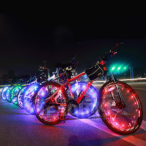 

LED Bike Light Valve Cap Flashing Lights Wheel Lights - Mountain Bike MTB Bicycle Cycling Waterproof Portable Color-Changing Warning Cell Batteries 400 lm USB Battery Cycling / Bike - Acacia / IPX-4