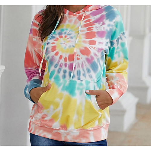 Women's Pullover Hoodie Sweatshirt Tie Dye Daily Going out Other Prints Casual Hoodies Sweatshirts Blue Orange Rainbow
Women's Pullover Hoodie Sweatshirt Tie Dye Daily Going out Other Prints Casual Hoodies Sweatshirts Blue Orange Rainbow