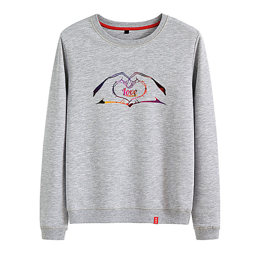 Women's Sweatshirt Pullover Black White Pink Artistic Style Crew Neck Cotton Heart Cute Sport Athleisure Sweatshirt Top Long Sleeve Breathable Warm Soft Comfortable Everyday Use Causal Exercising
Women's Sweatshirt Pullover Black White Pink Artistic Style Crew Neck Cotton Heart Cute Sport Athleisure Sweatshirt Top Long Sleeve Breathable Warm Soft Comfortable Everyday Use Causal Exercising