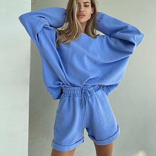 Women's 2 Piece Tracksuit Sweatsuit Jogging Suit Street Casual 2pcs Long Sleeve Elastane Quick Dry Breathable Soft Fitness Gym Workout Performance Running Training Sportswear Oversized Solid Colored
Women's 2 Piece Tracksuit Sweatsuit Jogging Suit Street Casual 2pcs Long Sleeve Elastane Quick Dry Breathable Soft Fitness Gym Workout Performance Running Training Sportswear Oversized Solid Colored
