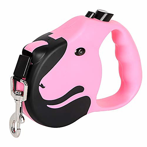 upgraded retractable dog leash, 360° tangle-free dog walking leash for heavy duty up to 33lbs, 16.5ft strong reflective nylon tape with anti-slip handle, one-handed brake, pause, lock(pink)
upgraded retractable dog leash, 360° tangle-free dog walking leash for heavy duty up to 33lbs, 16.5ft strong reflective nylon tape with anti-slip handle, one-handed brake, pause, lock(pink)