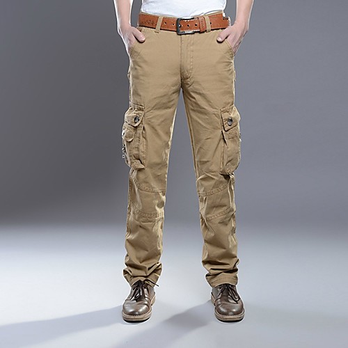 Men's Basic Outdoor Cotton Slim Daily Tactical Cargo Pants Solid Colored Full Length Black Army Green / Spring / Fall
Men's Basic Outdoor Cotton Slim Daily Tactical Cargo Pants Solid Colored Full Length Black Army Green / Spring / Fall