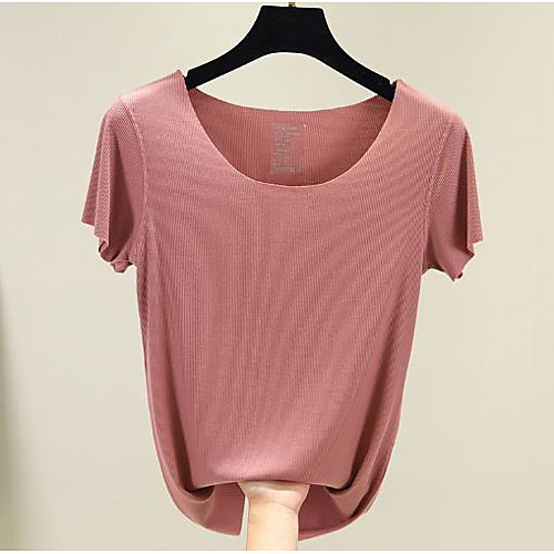 Women's Blouse Shirt Solid Colored Round Neck Tops Cotton Basic Basic Top White Black Red
Women's Blouse Shirt Solid Colored Round Neck Tops Cotton Basic Basic Top White Black Red