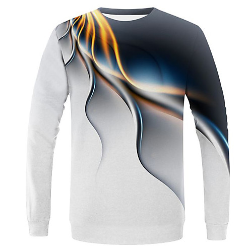 Men's T shirt Graphic Abstract Print Long Sleeve Daily Tops Streetwear Exaggerated White
Men's T shirt Graphic Abstract Print Long Sleeve Daily Tops Streetwear Exaggerated White
