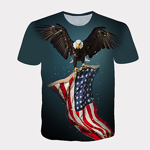 Men's T shirt 3D Print Graphic Print Short Sleeve Daily Tops Streetwear Exaggerated Blue
Men's T shirt 3D Print Graphic Print Short Sleeve Daily Tops Streetwear Exaggerated Blue