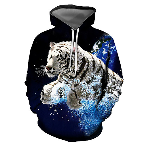 Men's Pullover Hoodie Sweatshirt Graphic Animal Hooded Daily Going out 3D Print Basic Casual Hoodies Sweatshirts Blue
Men's Pullover Hoodie Sweatshirt Graphic Animal Hooded Daily Going out 3D Print Basic Casual Hoodies Sweatshirts Blue