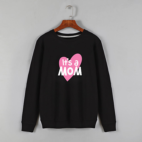 Women's Sweatshirt Pullover Black Blue Cartoon Crew Neck Fleece Heart Cute Letter & Number Sport Athleisure Sweatshirt Long Sleeve Warm Soft Comfortable Everyday Use Causal Exercising General Use
Women's Sweatshirt Pullover Black Blue Cartoon Crew Neck Fleece Heart Cute Letter & Number Sport Athleisure Sweatshirt Long Sleeve Warm Soft Comfortable Everyday Use Causal Exercising General Use