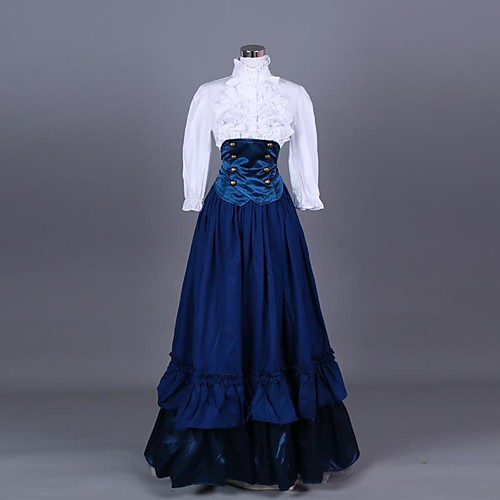 Victorian Costume Women's Outfits WhiteBlue Vintage Cosplay 50% Cotton / 50% Polyester 3/4-Length Sleeve Puff / Balloon Sleeve
Victorian Costume Women's Outfits WhiteBlue Vintage Cosplay 50% Cotton / 50% Polyester 3/4-Length Sleeve Puff / Balloon Sleeve
