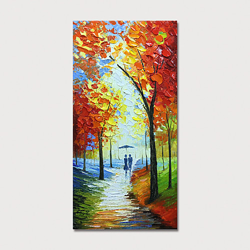 Oil Painting Hand Painted Vertical Landscape Floral / Botanical Modern Stretched Canvas
Oil Painting Hand Painted Vertical Landscape Floral / Botanical Modern Stretched Canvas