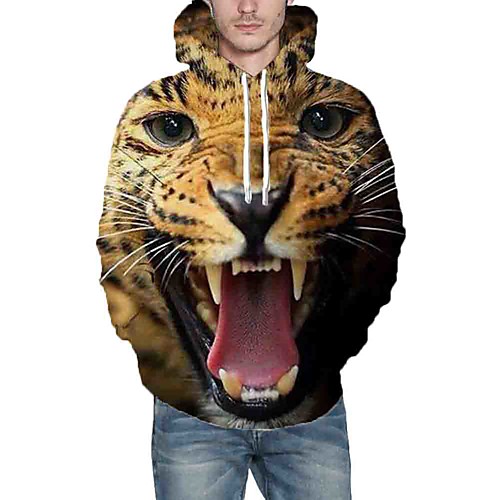 Men's Hoodie Graphic Animal Daily Going out 3D Print Casual Hoodies Sweatshirts Brown
Men's Hoodie Graphic Animal Daily Going out 3D Print Casual Hoodies Sweatshirts Brown