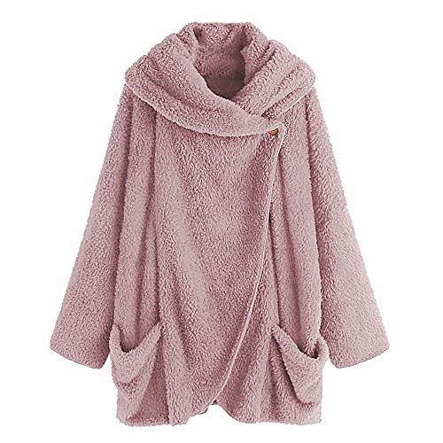 womens turtleneck plush coat,upgrade long sleeve button cotton jacket warm slim cloak outwear boho tops plus size(pink 2,l)
womens turtleneck plush coat,upgrade long sleeve button cotton jacket warm slim cloak outwear boho tops plus size(pink 2,l)