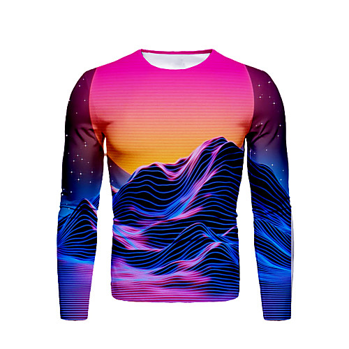 Men's T shirt Graphic Plus Size Print Long Sleeve Daily Tops Streetwear Rainbow
Men's T shirt Graphic Plus Size Print Long Sleeve Daily Tops Streetwear Rainbow
