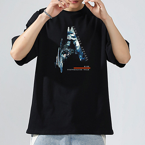Men's T shirt Tee / T-shirt Black White Oversized Streetwear Crew Neck Letter Printed Cool Sport Athleisure T Shirt Half Sleeve Breathable Soft Comfortable Everyday Use Exercising General Use
Men's T shirt Tee / T-shirt Black White Oversized Streetwear Crew Neck Letter Printed Cool Sport Athleisure T Shirt Half Sleeve Breathable Soft Comfortable Everyday Use Exercising General Use