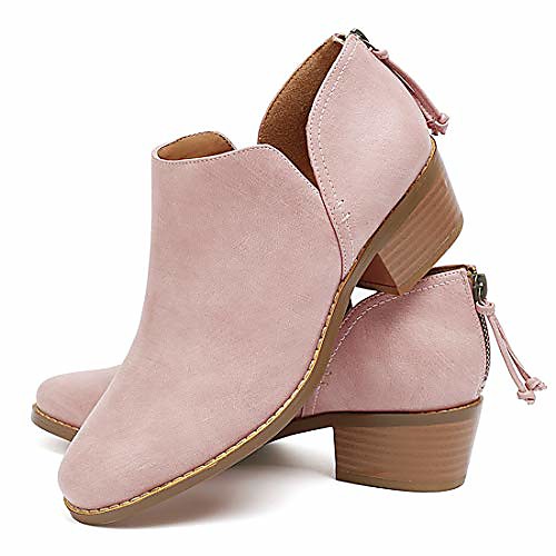 Women's Boots Block Heel Boots Chunky Heel Booties Ankle Boots Casual Minimalism Daily Solid Colored Black Pink Beige
Women's Boots Block Heel Boots Chunky Heel Booties Ankle Boots Casual Minimalism Daily Solid Colored Black Pink Beige
