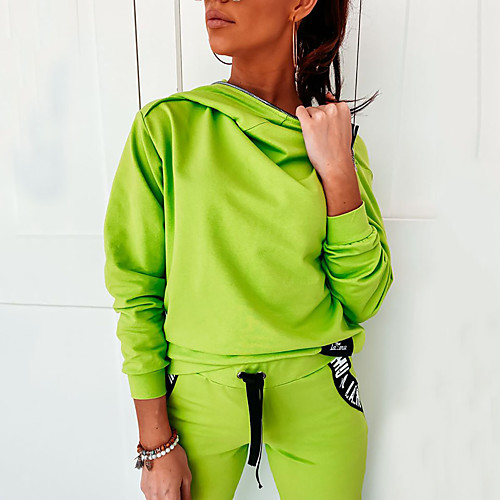 Women's 2 Piece Tracksuit Sweatsuit Jogging Suit Street Casual Long Sleeve 2pcs Winter Breathable Quick Dry Soft Fitness Gym Workout Performance Running Training Sportswear Solid Colored Outfit Set
Women's 2 Piece Tracksuit Sweatsuit Jogging Suit Street Casual Long Sleeve 2pcs Winter Breathable Quick Dry Soft Fitness Gym Workout Performance Running Training Sportswear Solid Colored Outfit Set