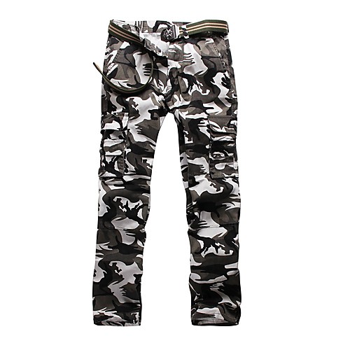 Men's Basic Outdoor Cotton Slim Daily Tactical Cargo Pants Camouflage Full Length Classic White Green Gray / Fall / Winter
Men's Basic Outdoor Cotton Slim Daily Tactical Cargo Pants Camouflage Full Length Classic White Green Gray / Fall / Winter