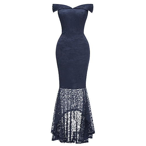 Women's Trumpet / Mermaid Dress Knee Length Dress Purple Wine Navy Blue Sleeveless Solid Color Lace Patchwork Spring Summer Off Shoulder Hot Sexy 2021 S M L XL XXL
Women's Trumpet / Mermaid Dress Knee Length Dress Purple Wine Navy Blue Sleeveless Solid Color Lace Patchwork Spring Summer Off Shoulder Hot Sexy 2021 S M L XL XXL