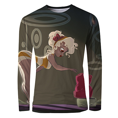 Men's T shirt 3D Print Cartoon Graphic Long Sleeve Daily Tops Basic Elegant Brown
Men's T shirt 3D Print Cartoon Graphic Long Sleeve Daily Tops Basic Elegant Brown