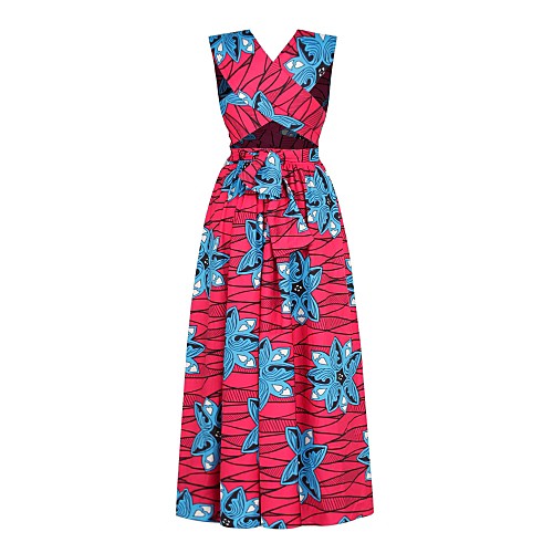 Women's Swing Dress Maxi long Dress White Red Wine Fuchsia Royal Blue Sleeveless Print Backless Print Summer V Neck Sexy 2021 S M L XL 
Women's Swing Dress Maxi long Dress White Red Wine Fuchsia Royal Blue Sleeveless Print Backless Print Summer V Neck Sexy 2021 S M L XL