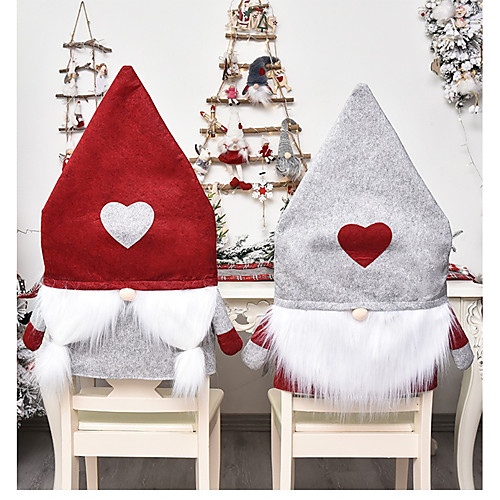 Christmas Chair Covers Set of 2, Santa Hat Chair Back Suit Slipcovers for Home Kitchen Dining Room Holiday Party Décor (Red&Grey)
Christmas Chair Covers Set of 2, Santa Hat Chair Back Suit Slipcovers for Home Kitchen Dining Room Holiday Party Décor (Red&Grey)