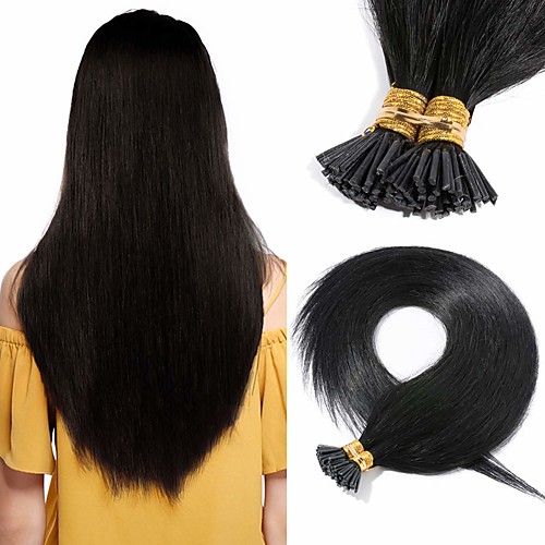 Fusion / I Tip Hair Extensions Virgin Human Hair Remy Human Hair Human Hair Stick Tip Hair Extensions 50 pcs 50 g Pack Straight Black / Blonde 16-24 inch Hair Extensions
Fusion / I Tip Hair Extensions Virgin Human Hair Remy Human Hair Human Hair Stick Tip Hair Extensions 50 pcs 50 g Pack Straight Black / Blonde 16-24 inch Hair Extensions