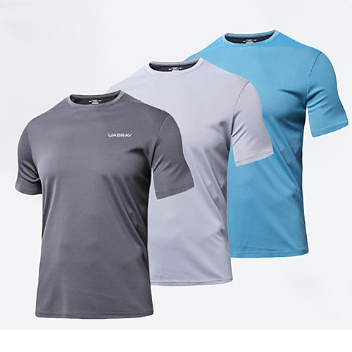 UABRAV Men's Short Sleeve Running Shirt Tee Tshirt Top Athletic Athleisure Breathable Quick Dry Sweat-wicking Gym Workout Marathon Performance Running Jogging Sportswear Solid Colored White Blue Grey
UABRAV Men's Short Sleeve Running Shirt Tee Tshirt Top Athletic Athleisure Breathable Quick Dry Sweat-wicking Gym Workout Marathon Performance Running Jogging Sportswear Solid Colored White Blue Grey