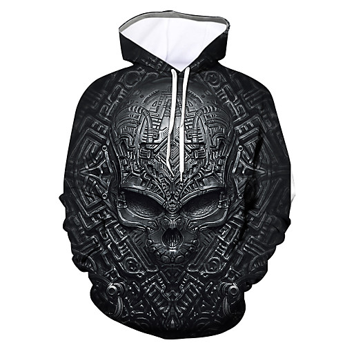 Men's Hoodie Graphic Skull Hooded Halloween Daily Going out 3D Print Hoodies Sweatshirts Black
Men's Hoodie Graphic Skull Hooded Halloween Daily Going out 3D Print Hoodies Sweatshirts Black