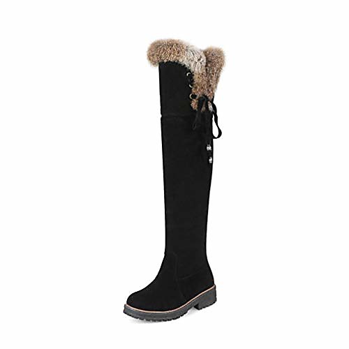 women round toe snow boots winter cross strap low square heel fur lined thigh high over the knee boot black
women round toe snow boots winter cross strap low square heel fur lined thigh high over the knee boot black