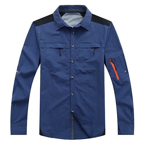 Men's Hiking Shirt / Button Down Shirts Long Sleeve Shirt Top Outdoor Breathable Quick Dry Ventilation Soft Pure Color Autumn / Fall Spring POLY Solid Color Army Green Blue Light Grey Fishing
Men's Hiking Shirt / Button Down Shirts Long Sleeve Shirt Top Outdoor Breathable Quick Dry Ventilation Soft Pure Color Autumn / Fall Spring POLY Solid Color Army Green Blue Light Grey Fishing
