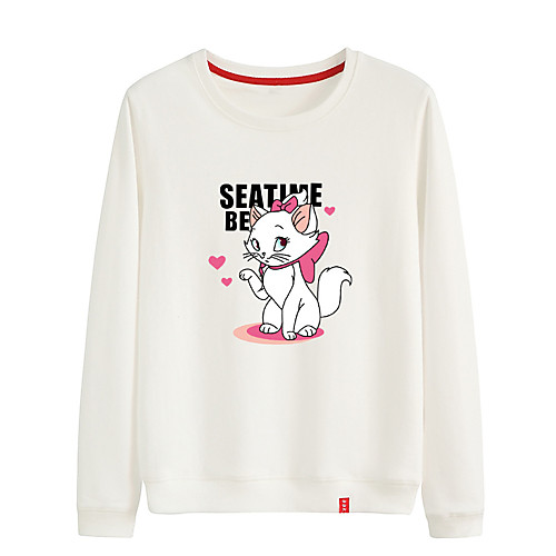 Women's Sweatshirt Pullover Black White Pink Cartoon Crew Neck Cat Cartoon Cute Sport Athleisure Sweatshirt Top Long Sleeve Warm Soft Comfortable Everyday Use Causal Exercising General Use / Winter
Women's Sweatshirt Pullover Black White Pink Cartoon Crew Neck Cat Cartoon Cute Sport Athleisure Sweatshirt Top Long Sleeve Warm Soft Comfortable Everyday Use Causal Exercising General Use / Winter