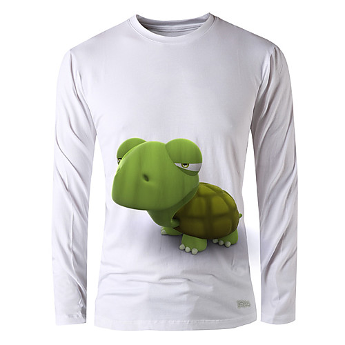 Men's T shirt 3D Print Graphic Animal Long Sleeve Daily Tops Basic Elegant White
Men's T shirt 3D Print Graphic Animal Long Sleeve Daily Tops Basic Elegant White