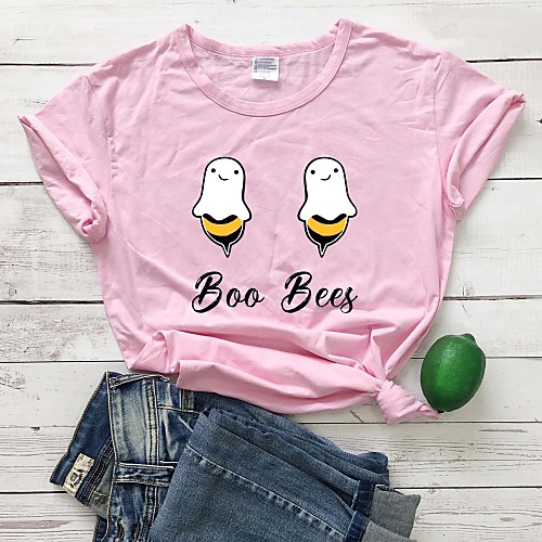 Women's T shirt Graphic Text Graphic Prints Print Round Neck Tops 100% Cotton Basic Basic Top Dark Yellow White Yellow
Women's T shirt Graphic Text Graphic Prints Print Round Neck Tops 100% Cotton Basic Basic Top Dark Yellow White Yellow