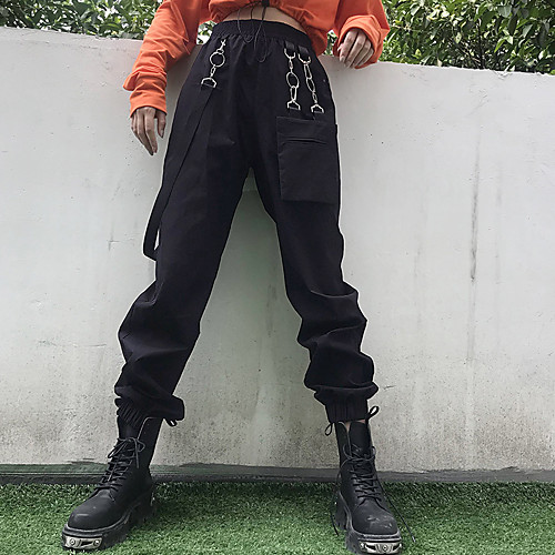 Women's Streetwear Breathable Daily Tactical Cargo Pants Solid Colored Full Length Black Red
Women's Streetwear Breathable Daily Tactical Cargo Pants Solid Colored Full Length Black Red