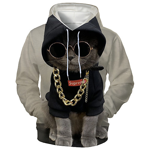 Men's Hoodie Graphic Animal Hooded Daily Going out Casual Hoodies Sweatshirts Gray
Men's Hoodie Graphic Animal Hooded Daily Going out Casual Hoodies Sweatshirts Gray