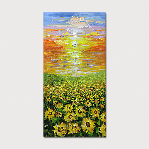 Oil Painting Hand Painted Vertical Landscape Floral / Botanical Modern Stretched Canvas
Oil Painting Hand Painted Vertical Landscape Floral / Botanical Modern Stretched Canvas