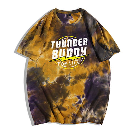Men's Tee / T-shirt Black Tie Dye Oversized Crew Neck Tie Dye Letter Printed Cool Sport Athleisure T Shirt Top Short Sleeves Breathable Soft Comfortable Everyday Use Exercising General Use
Men's Tee / T-shirt Black Tie Dye Oversized Crew Neck Tie Dye Letter Printed Cool Sport Athleisure T Shirt Top Short Sleeves Breathable Soft Comfortable Everyday Use Exercising General Use